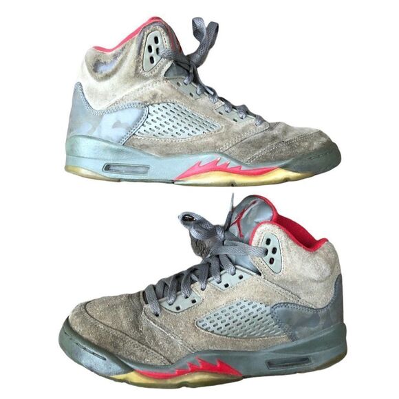 RARE 2017 Air Jordan 5 Retro P51 Camo Size 7 - Picture 1 of 16